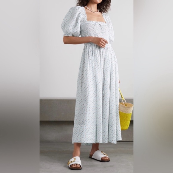 Doen Siena Shirred Floral Print dress - Picture 1 of 4